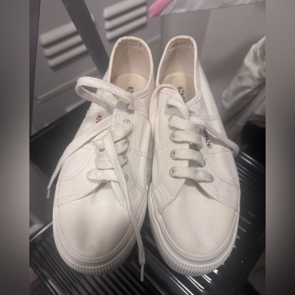 White Superga Canvas Sneakers